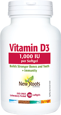 Vitamin D3 1,000 IU per Softgel