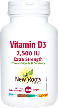 Vitamin D3 2,500 IU Extra Strength (Softgels)